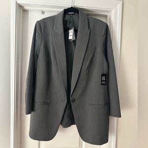 Express Gray Blazer